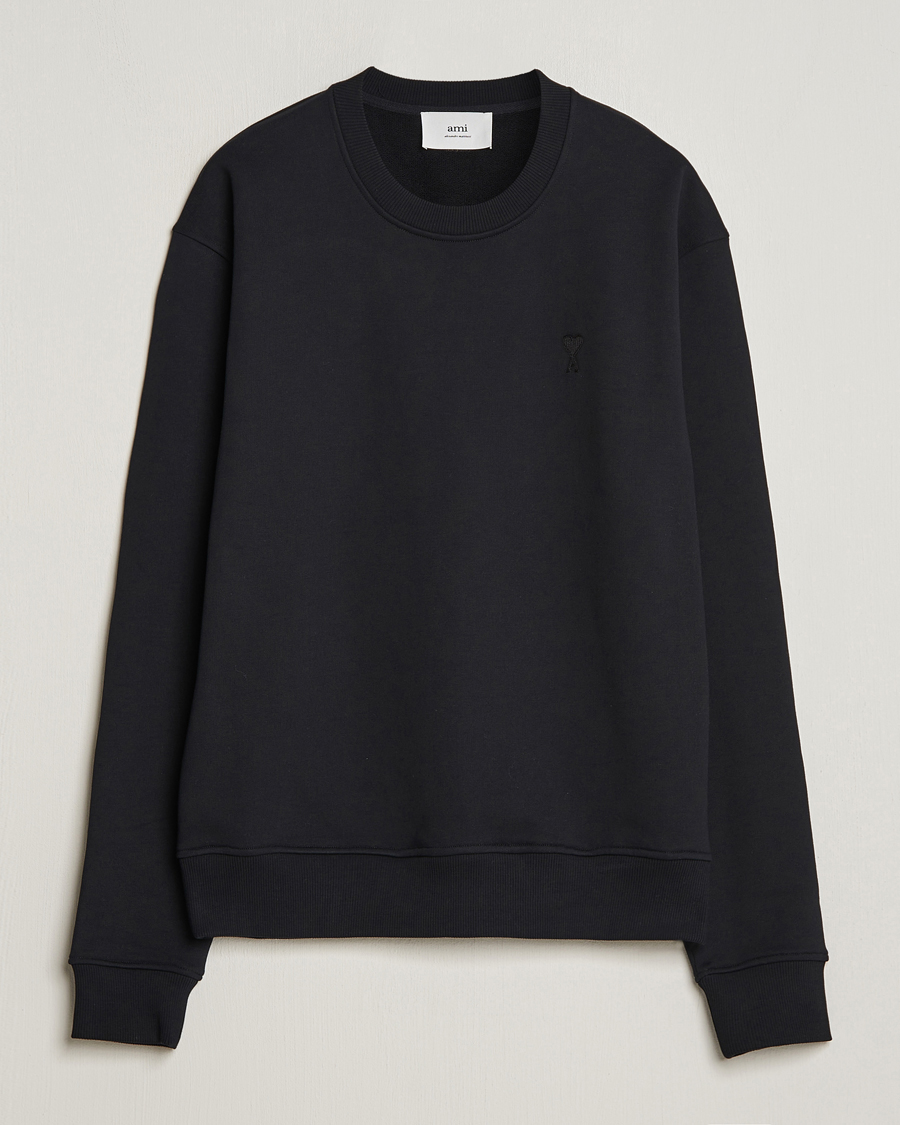 Herre | Gensere | AMI | Tonal Heart Logo Sweatshirt Black