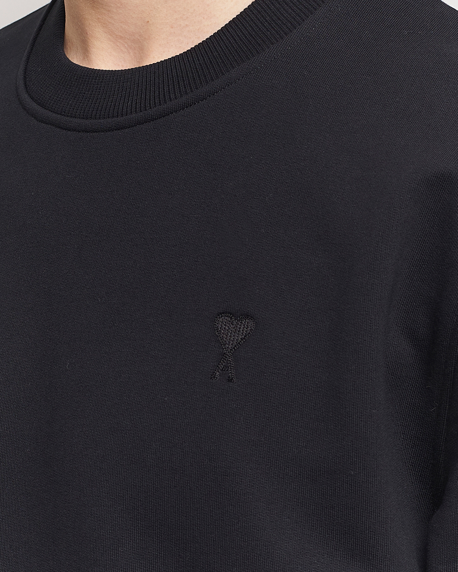Herre | Gensere | AMI | Tonal Heart Logo Sweatshirt Black