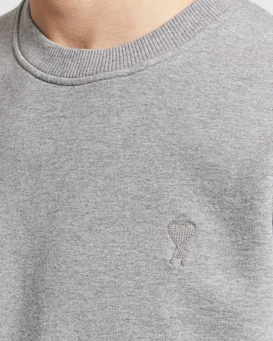 Herre | Gensere | AMI | Tonal Heart Logo Sweatshirt Heather Grey