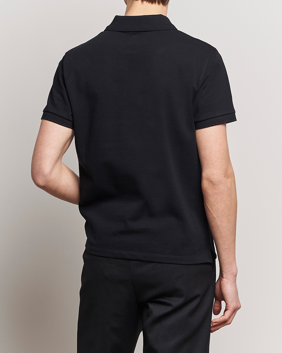 Herre | Pikéer | AMI | Heart Logo Piquet Polo Black