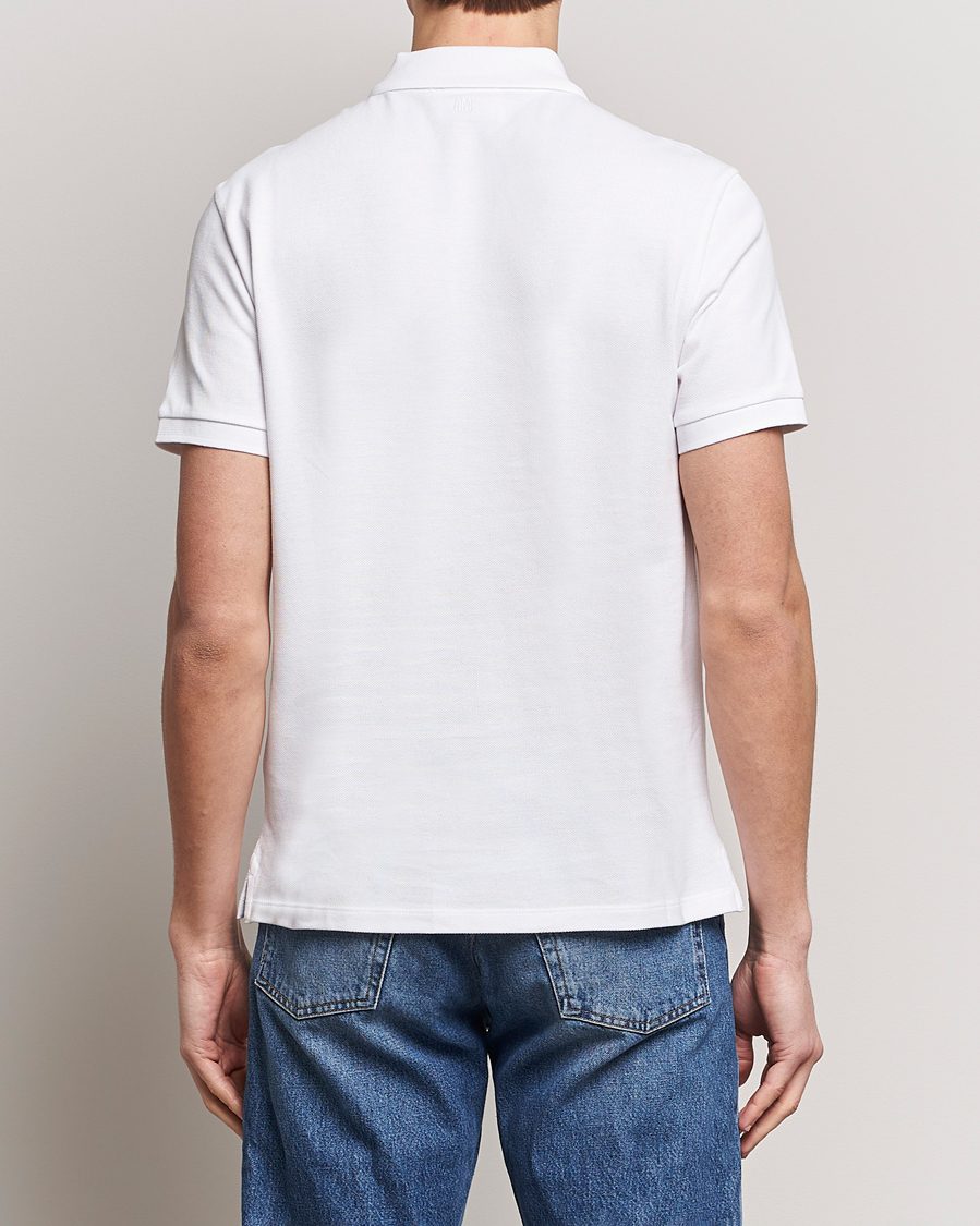 Herre | Pikéer | AMI | Heart Logo Piquet Polo White
