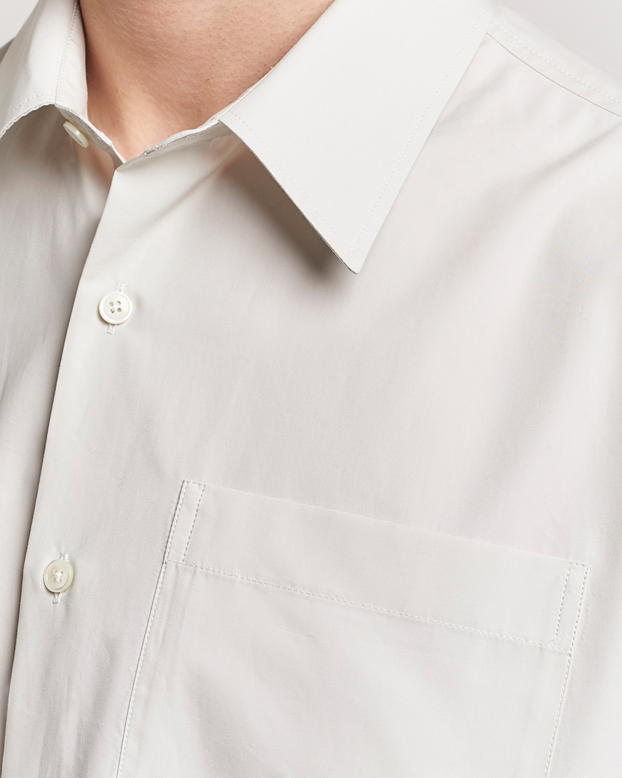 Herre | Skjorter | AMI | Boxy Fit Short Sleeve Shirt Chalk White