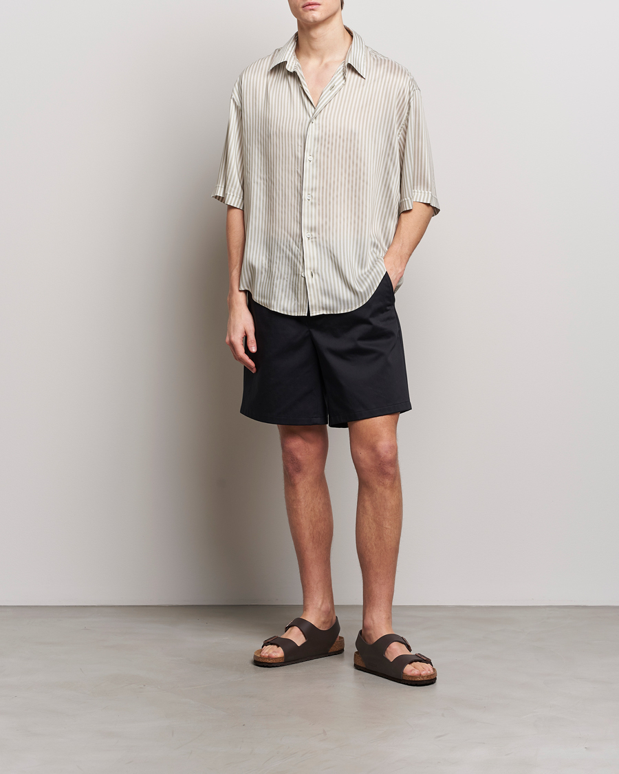 Herre | Shorts | AMI | Cotton Drawstring Shorts Black