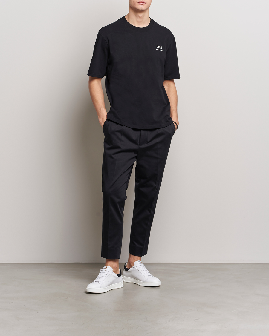 Herre | T-Shirts | AMI | Logo T-Shirt Black