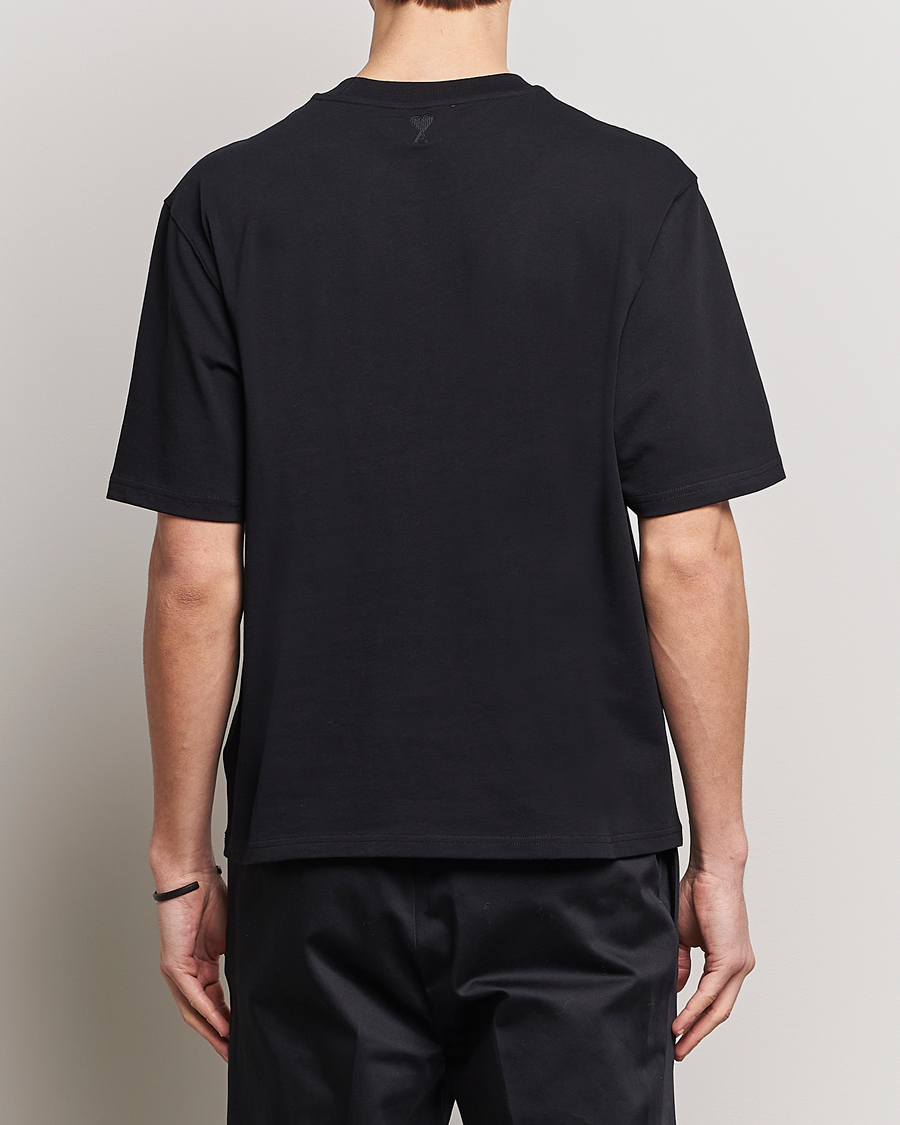 Herre | T-Shirts | AMI | Logo T-Shirt Black