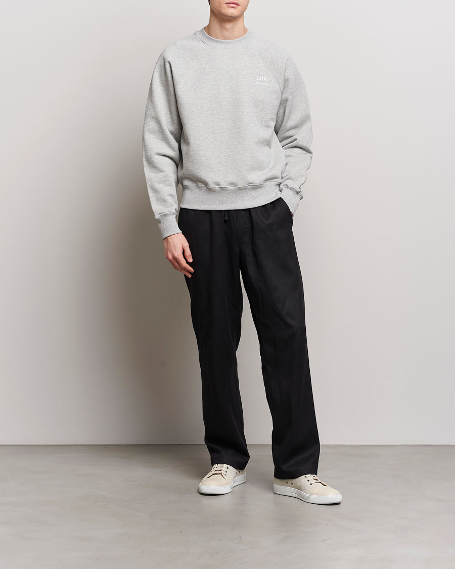Herre | Gensere | AMI | Logo Sweatshirt Heather Grey