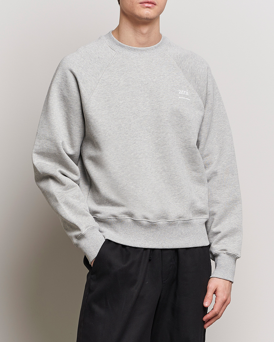 Herre | Grå gensere | AMI | Logo Sweatshirt Heather Grey