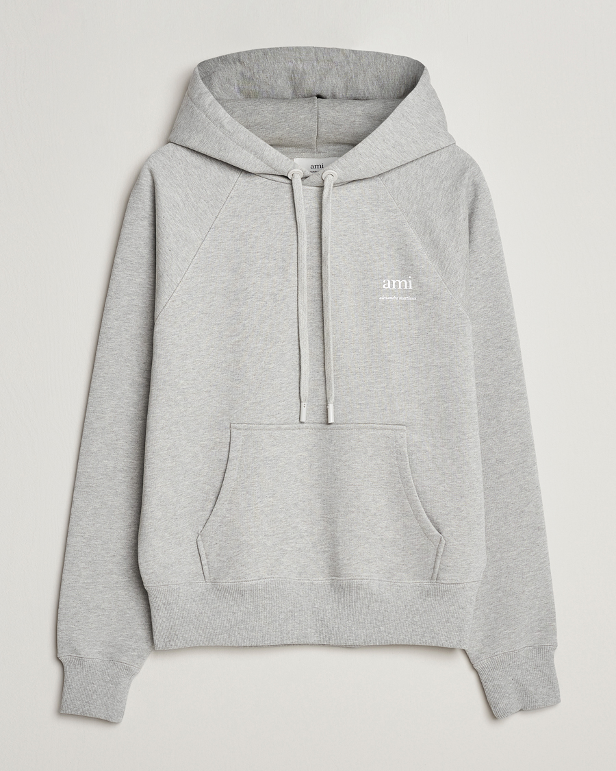 Herre | Gensere | AMI | Logo Hoodie Heather Grey