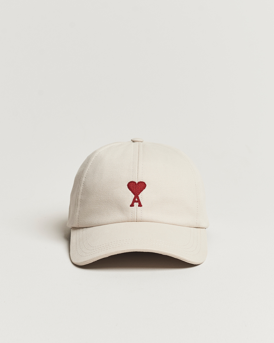 Herre | AMI Heart Logo Cap Chalk White | AMI | Heart Logo Cap Chalk White