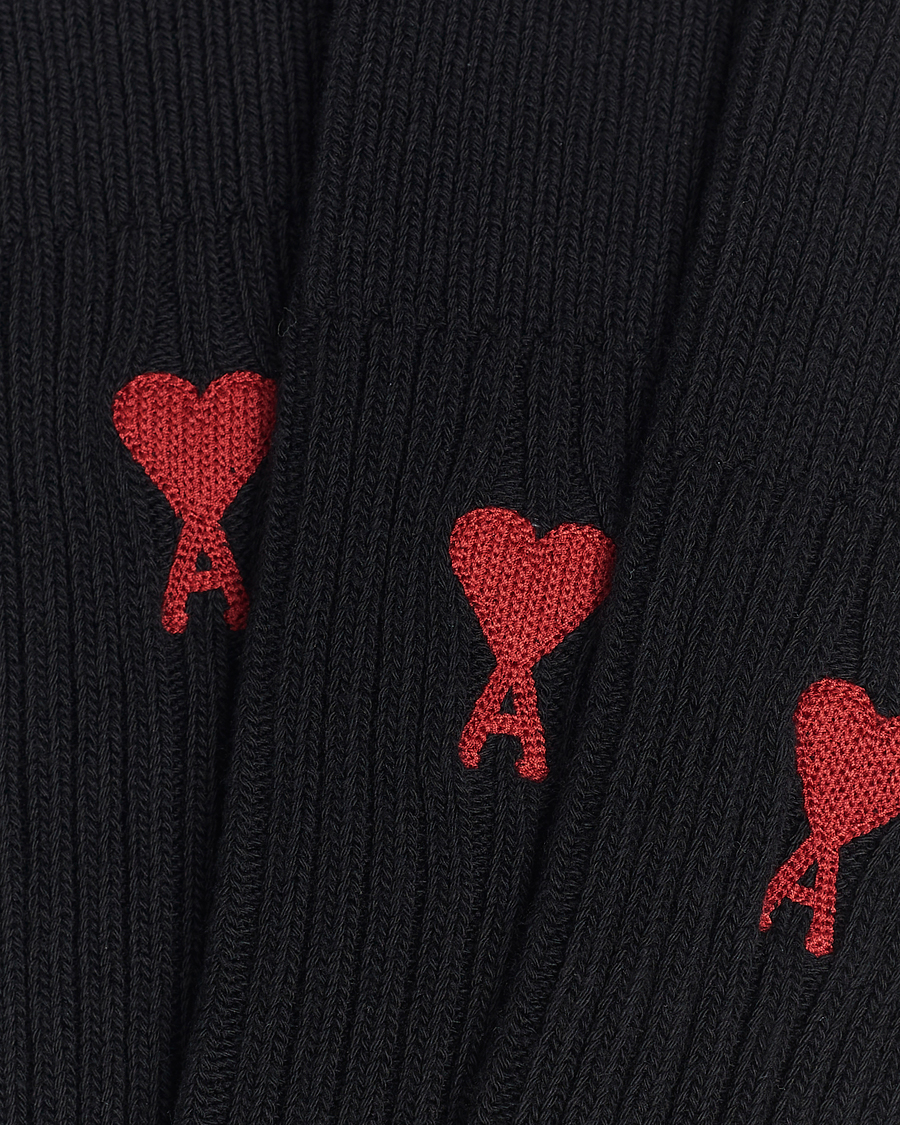 Herre | Avdelinger | AMI | 3-Pack Heart Socks Black