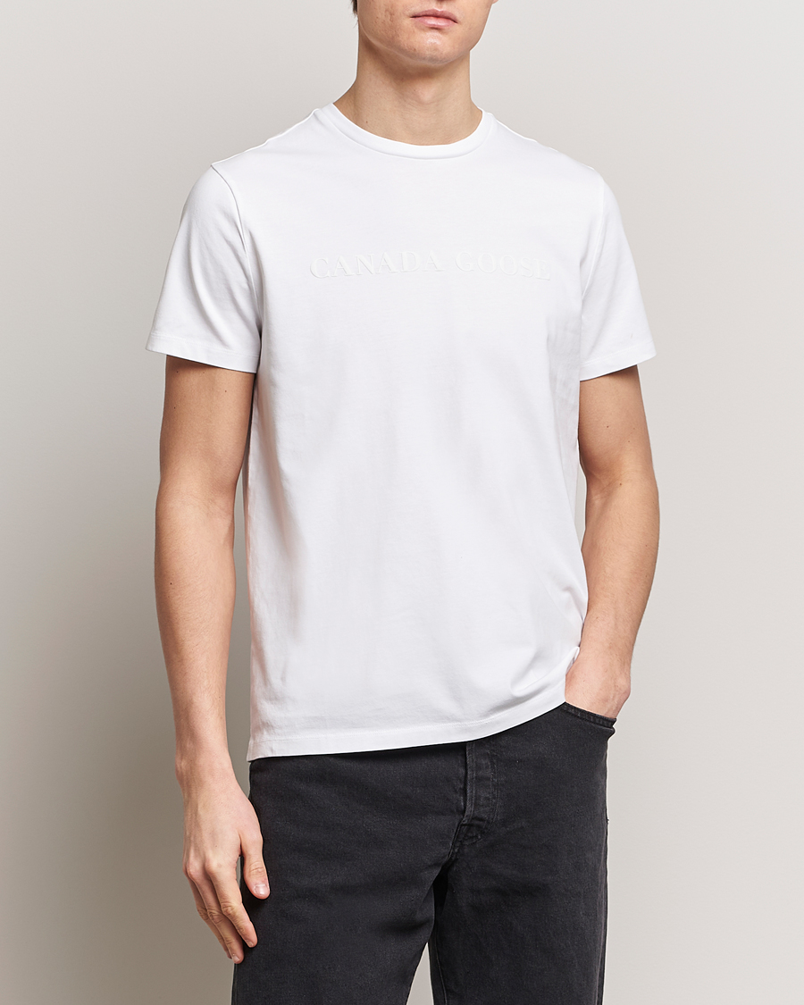 Herre | Kortermede t-shirts | Canada Goose | Emersen Crewneck T-Shirt White