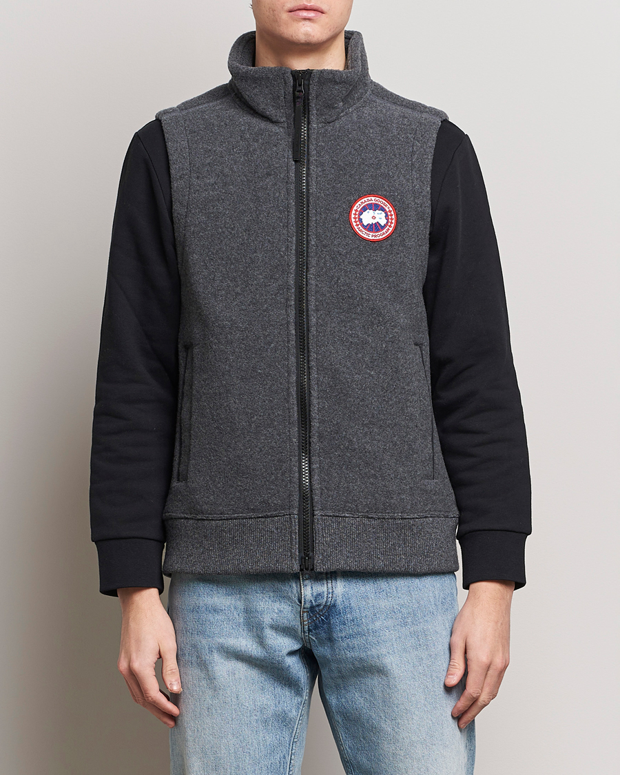 Herre | Moderne jakker | Canada Goose | Mersey Fleece Vest Quarry Grey