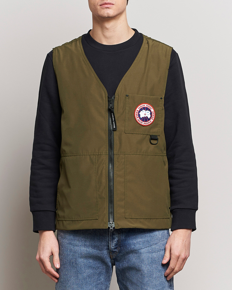 Herr | Västar | Canada Goose | Canmore Vest Military Green