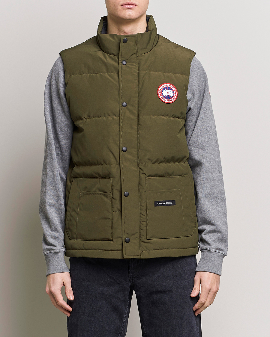 Herre | Høstjakker | Canada Goose | Freestyle Crew Vest Military Green