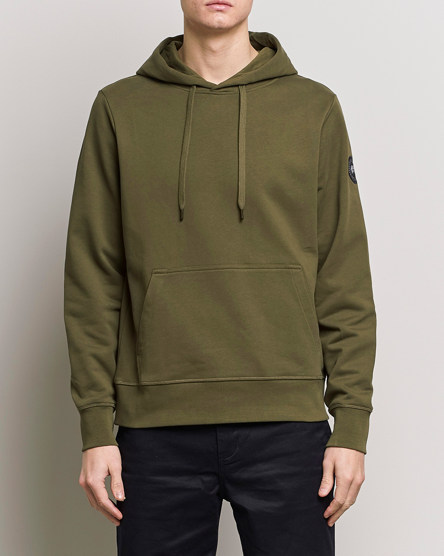 Herre | Luxury Brands | Canada Goose Black Label | Huron Hoody Military Green