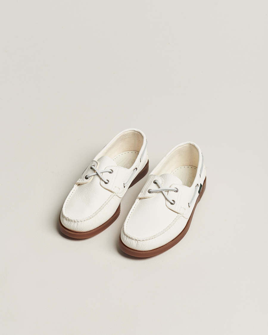 Herre | Seilersko | Paraboot | Barth Boat Shoe White Deerskin