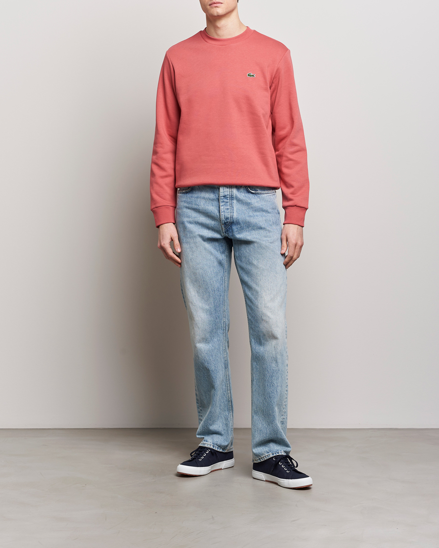 Herre | Gensere | Lacoste | Crew Neck Sweatshirt Sierra Red