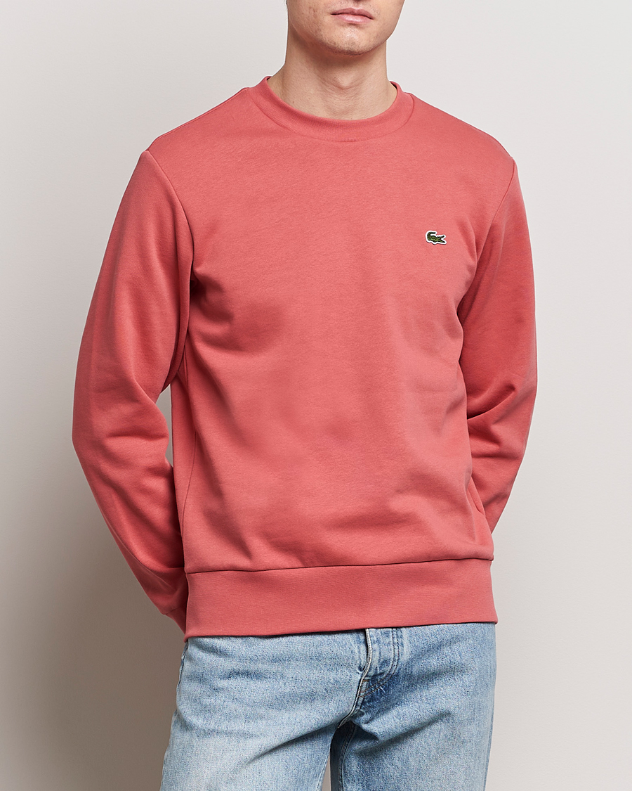 Herre | Salg | Lacoste | Crew Neck Sweatshirt Sierra Red