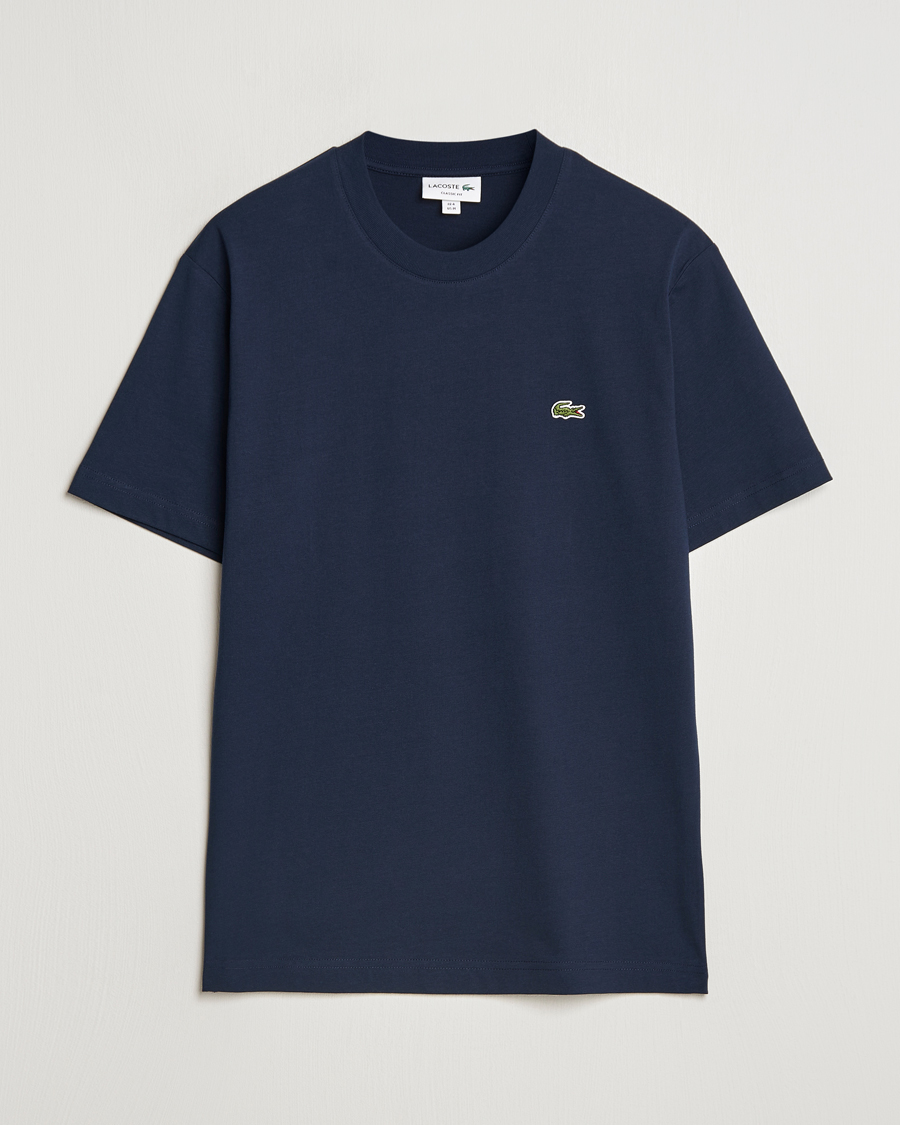 Herre | T-Shirts | Lacoste | Crew Neck T-Shirt Navy