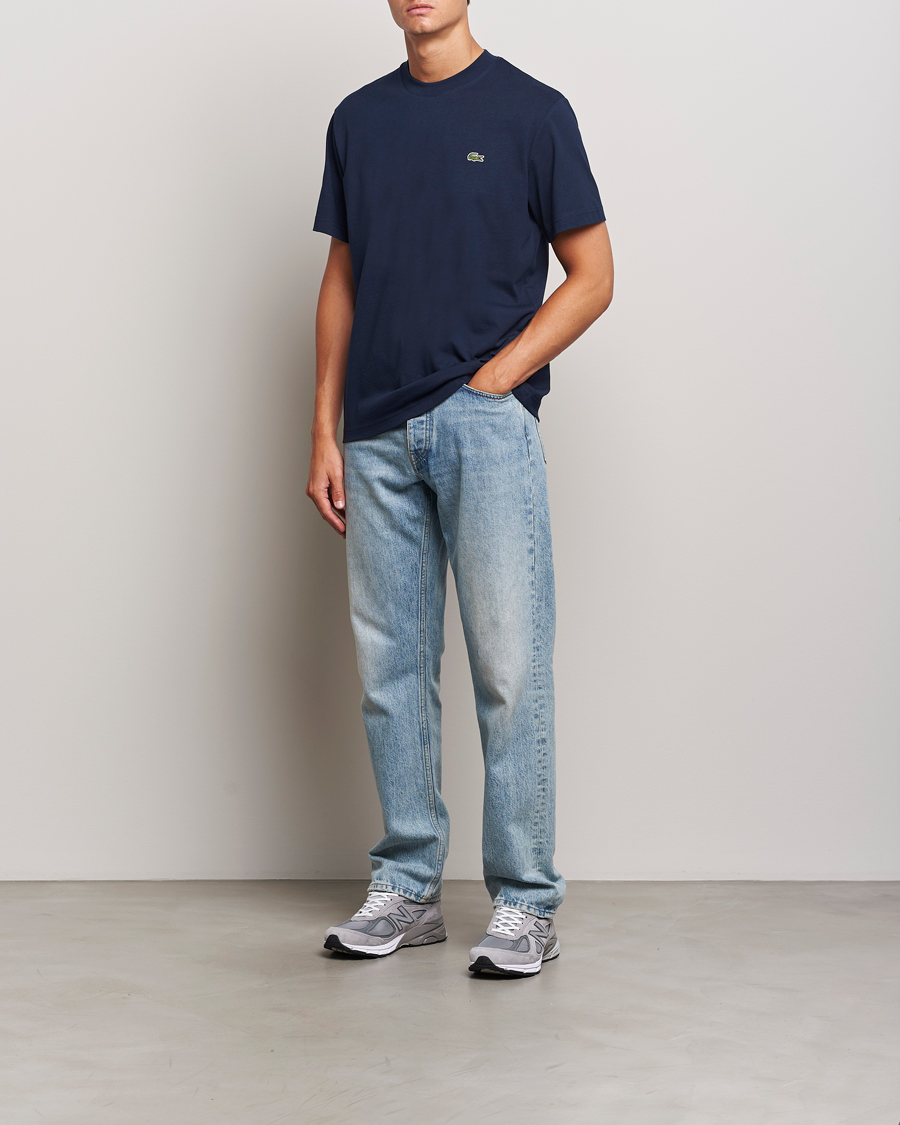 Herre | T-Shirts | Lacoste | Crew Neck T-Shirt Navy Blue