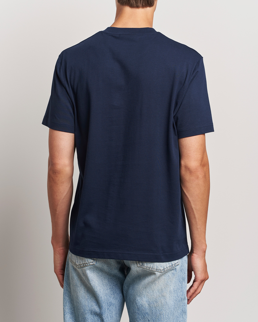 Herre | T-Shirts | Lacoste | Crew Neck T-Shirt Navy Blue