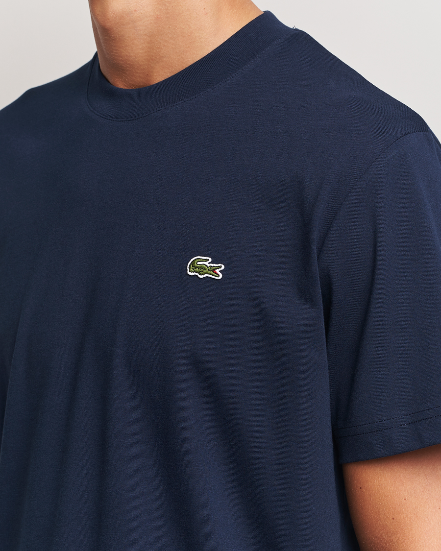 Herre | T-Shirts | Lacoste | Crew Neck T-Shirt Navy