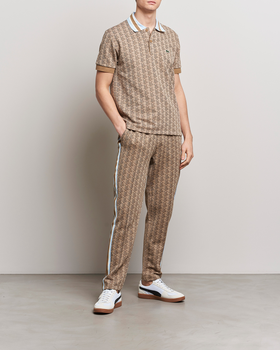 Herre | Pikéer | Lacoste | Classic Fit Monogram Polo Croissant/Cookie