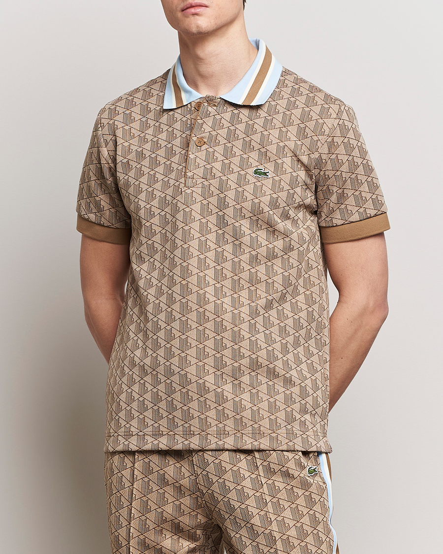 Herre | Polotrøjer | Lacoste | Classic Fit Monogram Polo Croissant/Cookie
