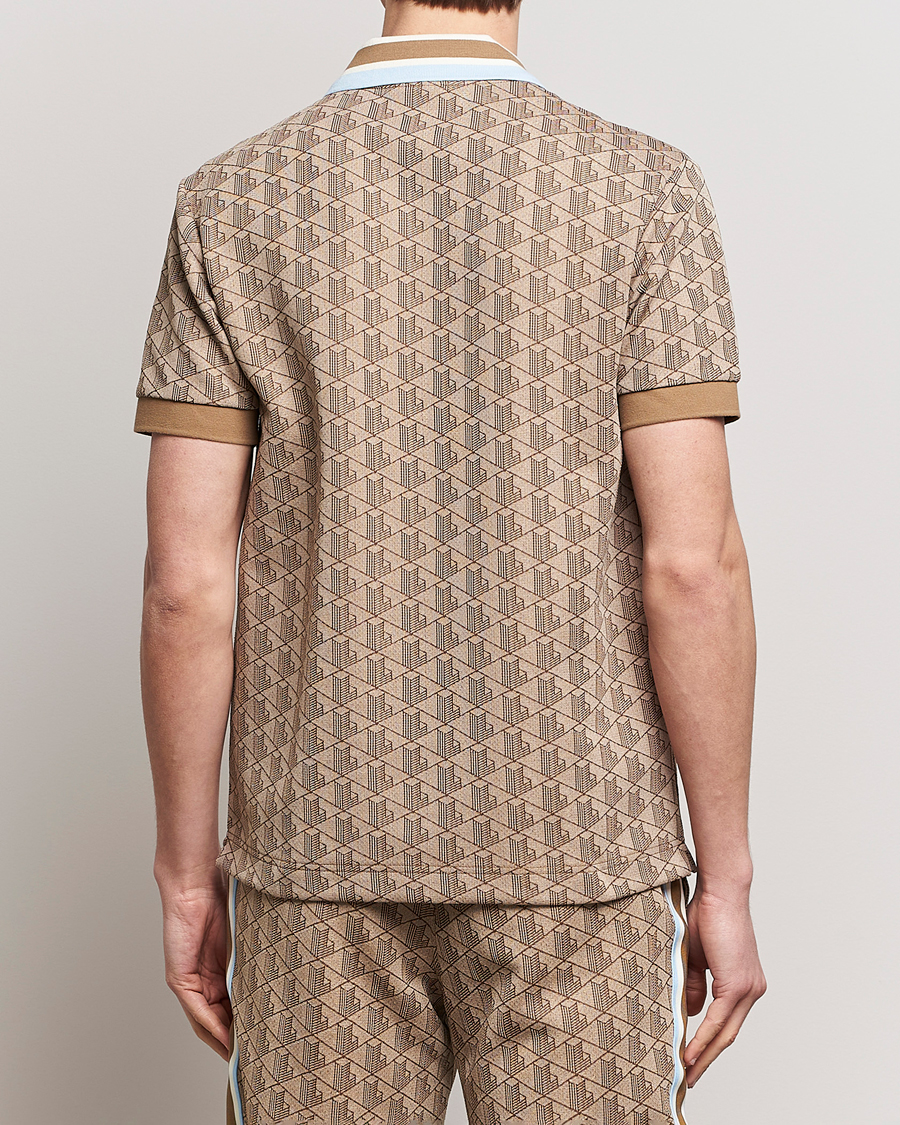 Herre | Pikéer | Lacoste | Classic Fit Monogram Polo Croissant/Cookie