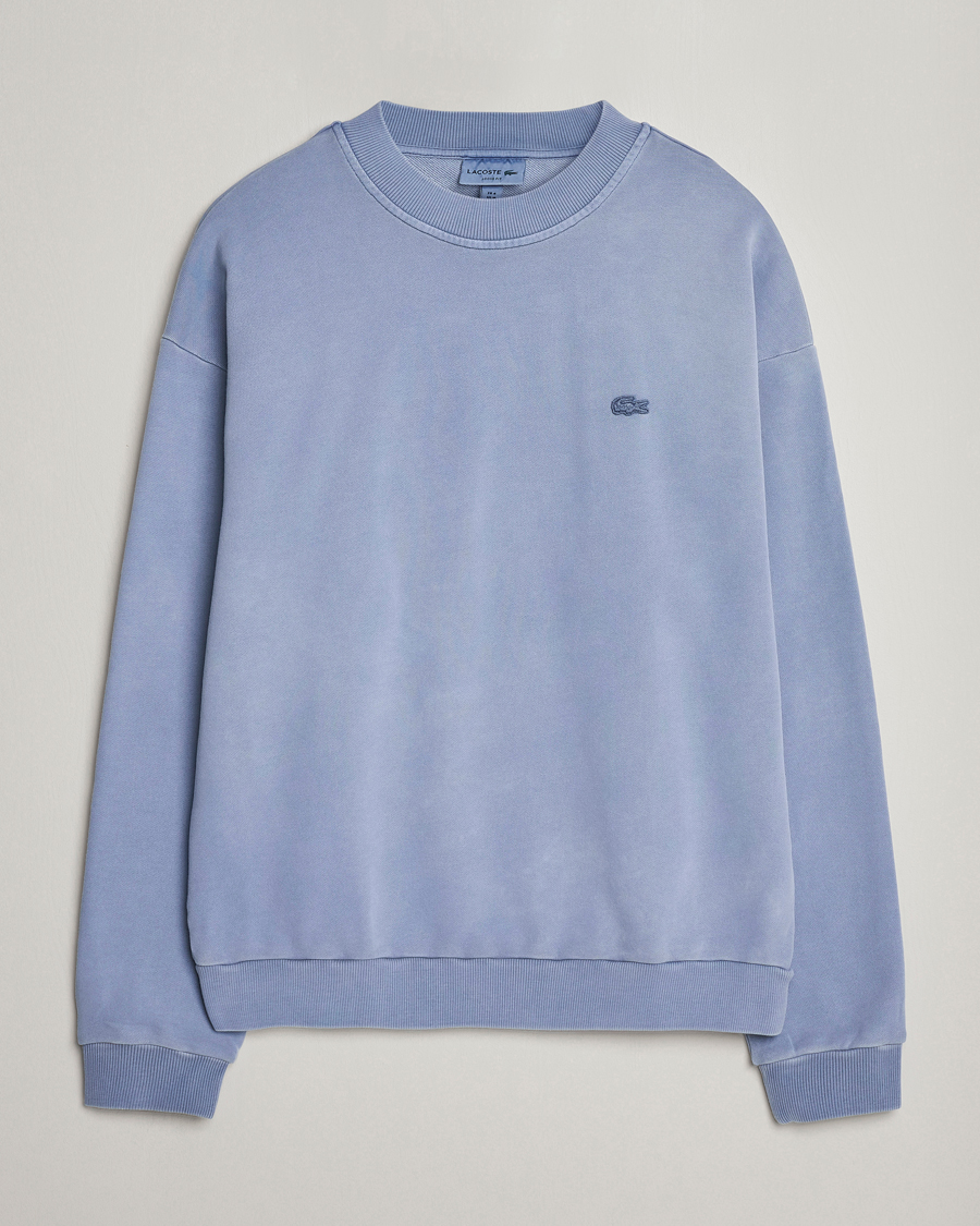 Herre | Gensere | Lacoste | Natural Dyed Crew Neck Sweatshirt Stonewash