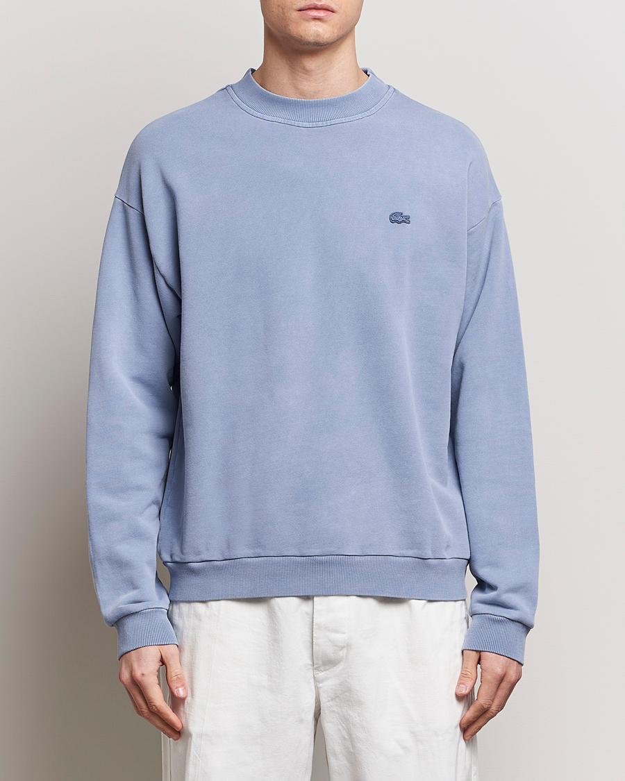 Herre | Gensere | Lacoste | Natural Dyed Crew Neck Sweatshirt Stonewash