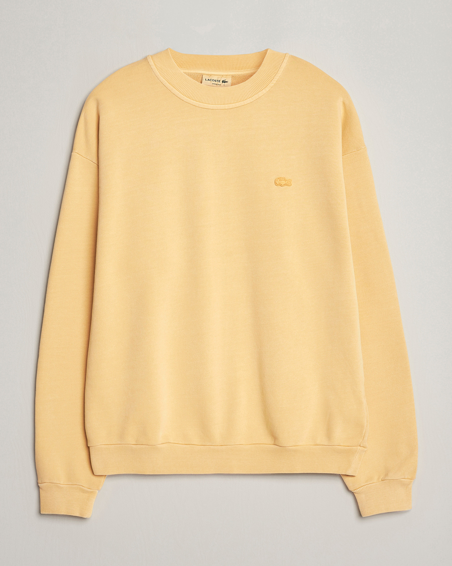 Herre | Gensere | Lacoste | Natural Dyed Crew Neck Sweatshirt Golden Haze