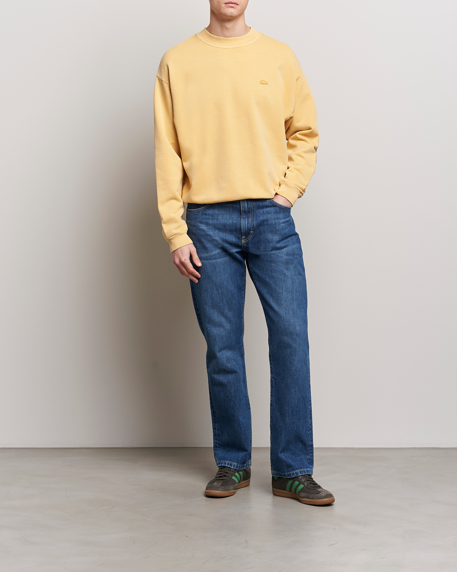 Herre | Gensere | Lacoste | Natural Dyed Crew Neck Sweatshirt Golden Haze