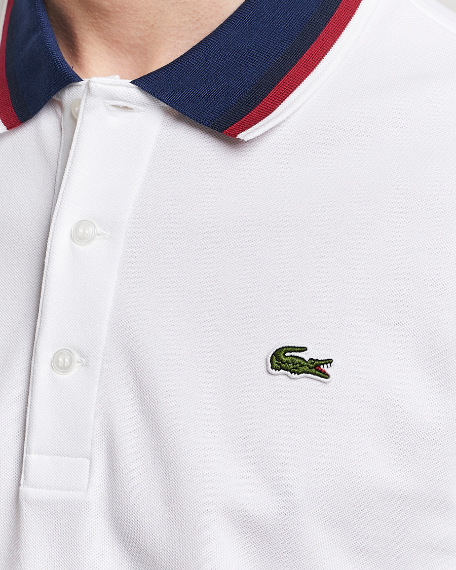 Herre | Pikéer | Lacoste | Regular Fit Tipped Polo White
