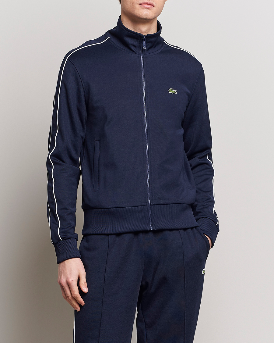 Herre |  | Lacoste | Full Zip Track Jacket Navy