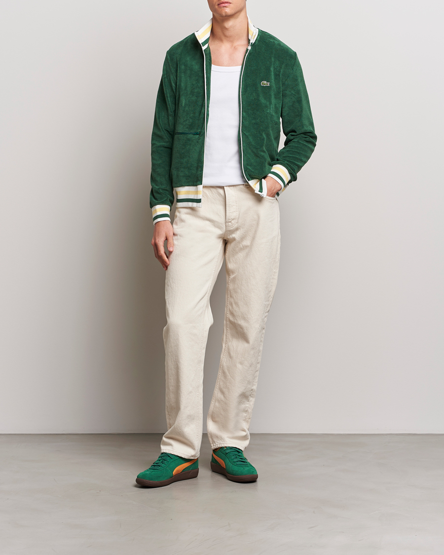 Herre | Gensere | Lacoste | Terry Full Zip Sweatshirt Green