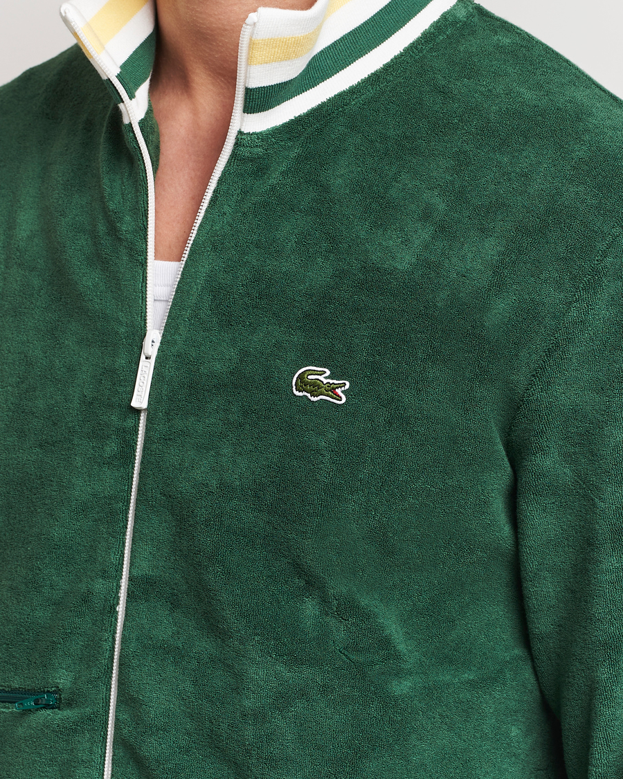 Herre | Gensere | Lacoste | Terry Full Zip Sweatshirt Green