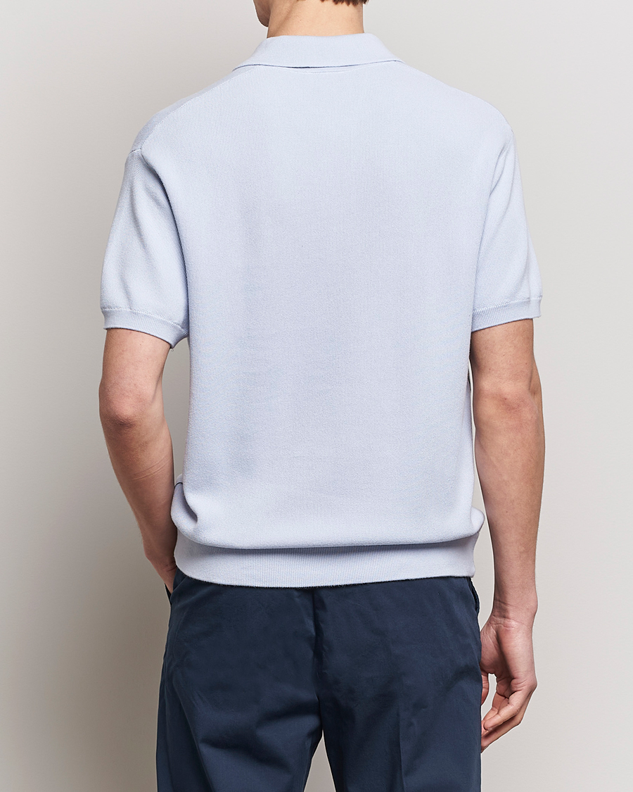 Herre | Pikéer | Lacoste | Relaxed Fit Moss Stitched Knitted Polo Phoenix Blue