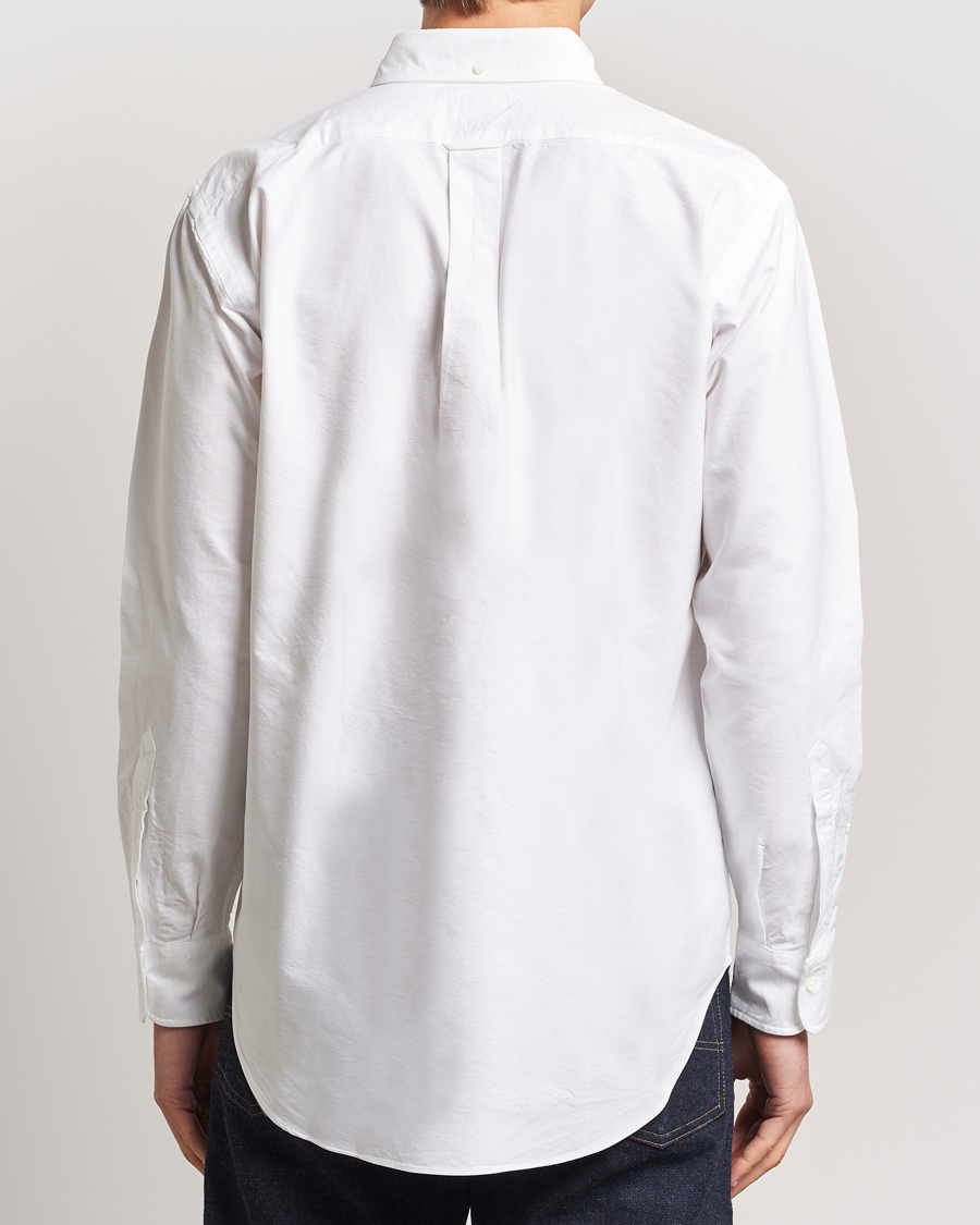 Herre | Skjorter | Kamakura Shirts | Vintage Ivy Oxford Button Down Shirt White