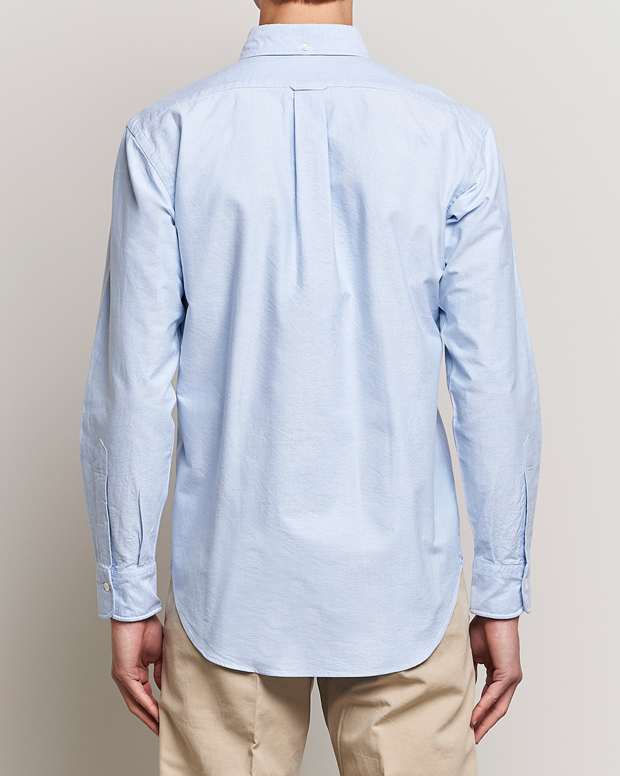 Herre | Skjorter | Kamakura Shirts | Vintage Ivy Oxford Button Down Shirt Light Blue