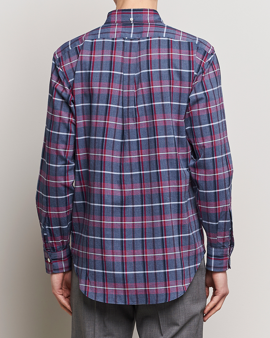 Herre | Skjorter | Kamakura Shirts | Vintage Ivy Button Down Shirt Blue Madras