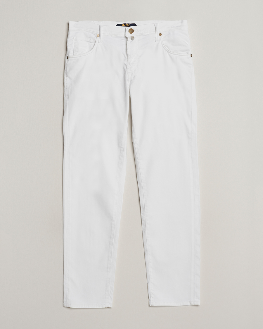 Herre | Bukser | Incotex | 5-Pocket Cotton/Stretch Pants White
