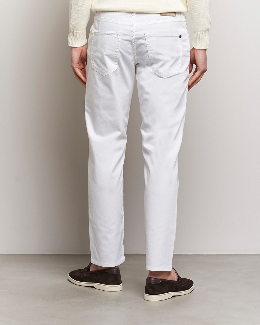 Herre | Bukser | Incotex | 5-Pocket Cotton/Stretch Pants White
