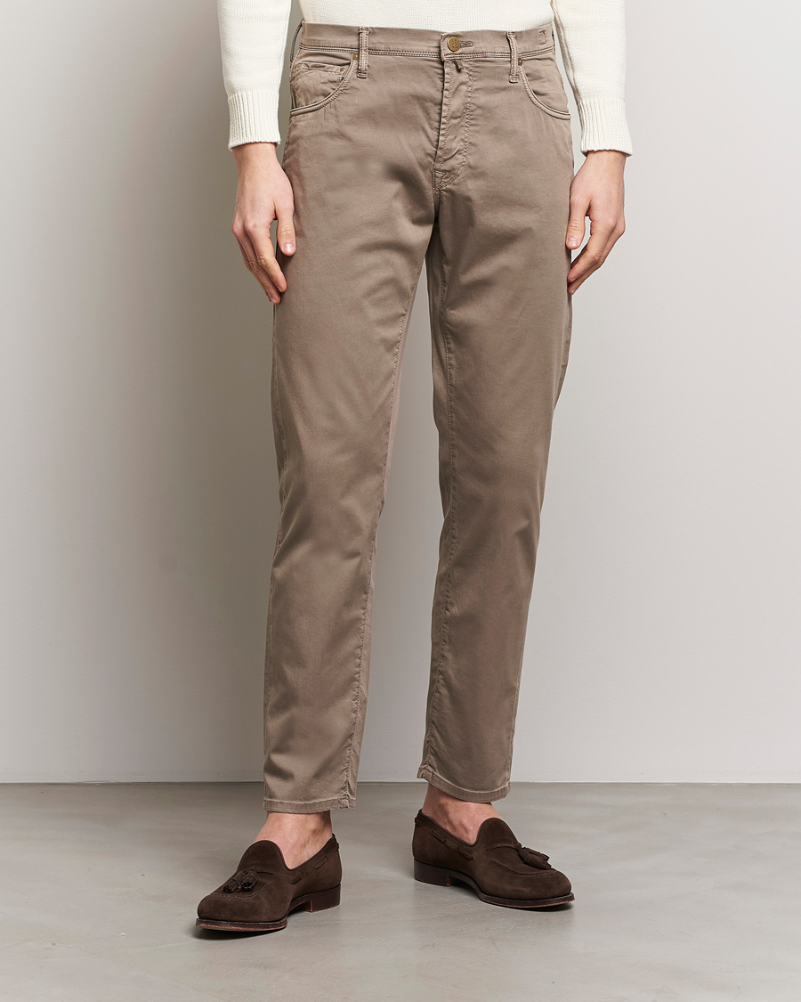 Herre |  | Incotex | 5-Pocket Cotton/Stretch Pants Brown