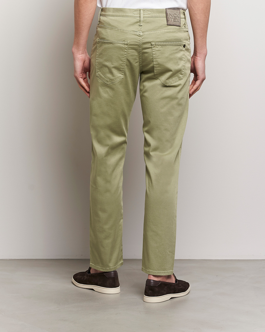 Herre | Bukser | Incotex | 5-Pocket Cotton/Stretch Pants Sage