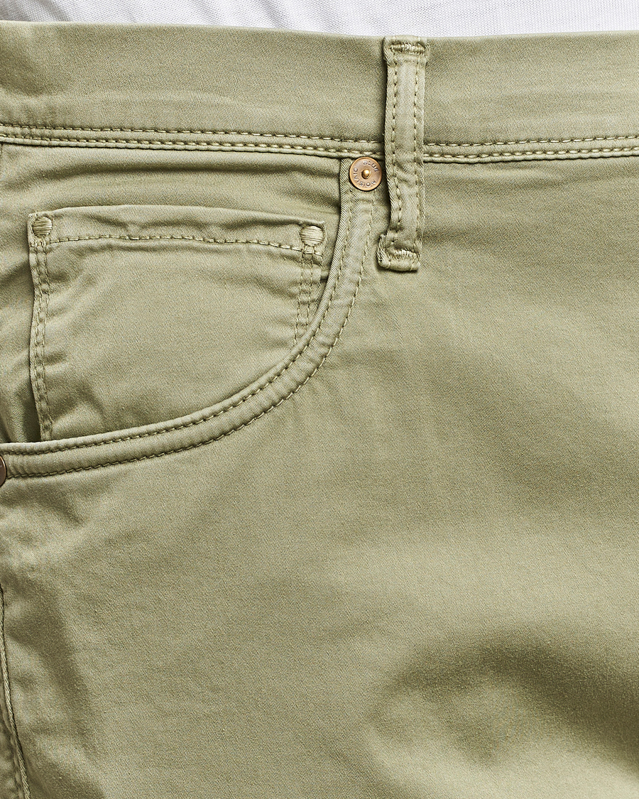 Herre | Bukser | Incotex | 5-Pocket Cotton/Stretch Pants Sage