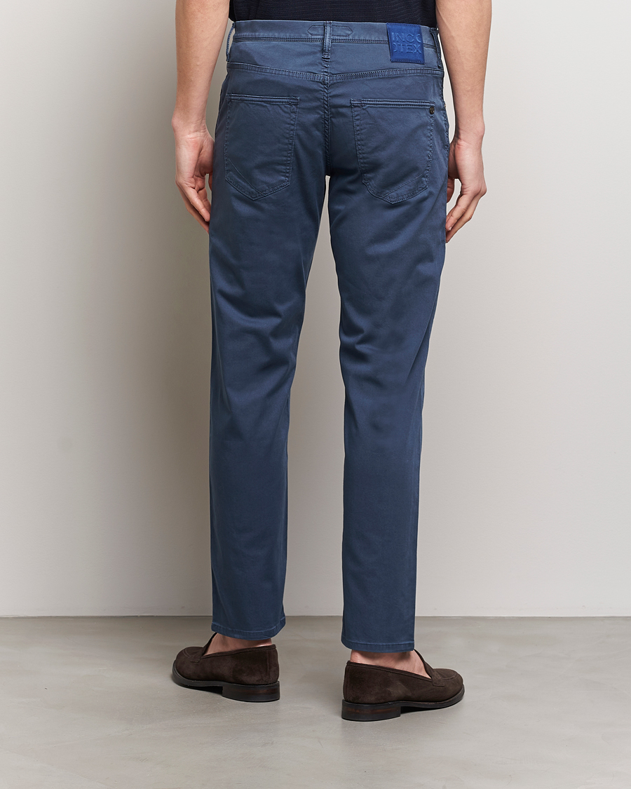 Herre | Bukser | Incotex | 5-Pocket Cotton/Stretch Pants Navy