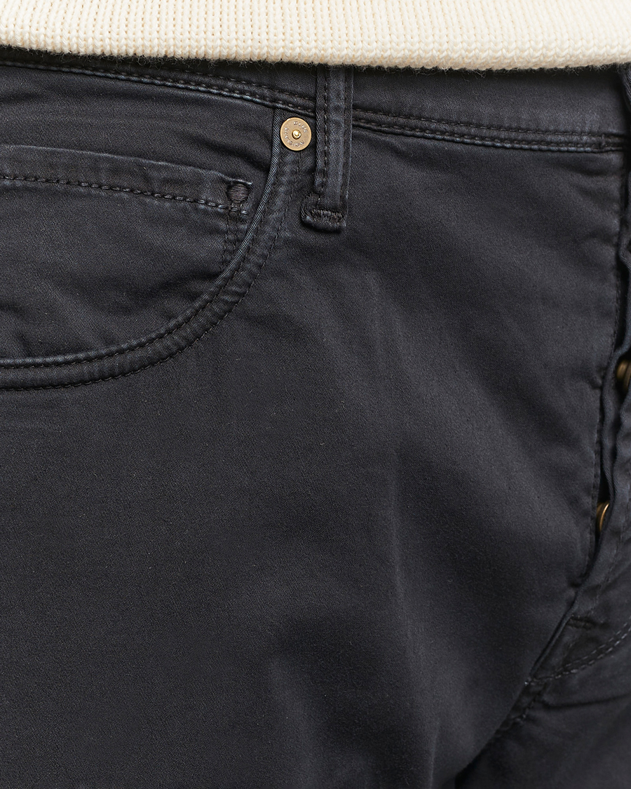 Herre | Bukser | Incotex | 5-Pocket Cotton/Stretch Pants Black