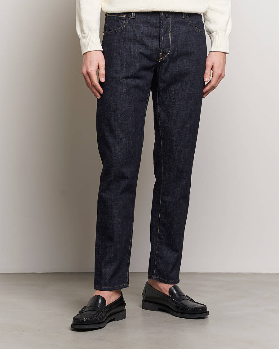 Herre | Slowear | Incotex | 5-Pocket Stretch Denim Dark Blue