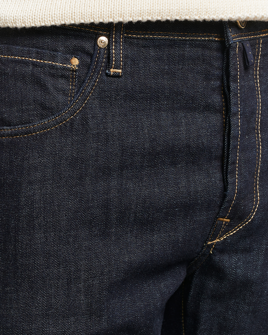 Herre | Jeans | Incotex | 5-Pocket Stretch Denim Dark Blue